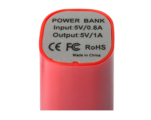 Power Bank Пластиковый Верус "Verus" S1003 красный 2200 mAh